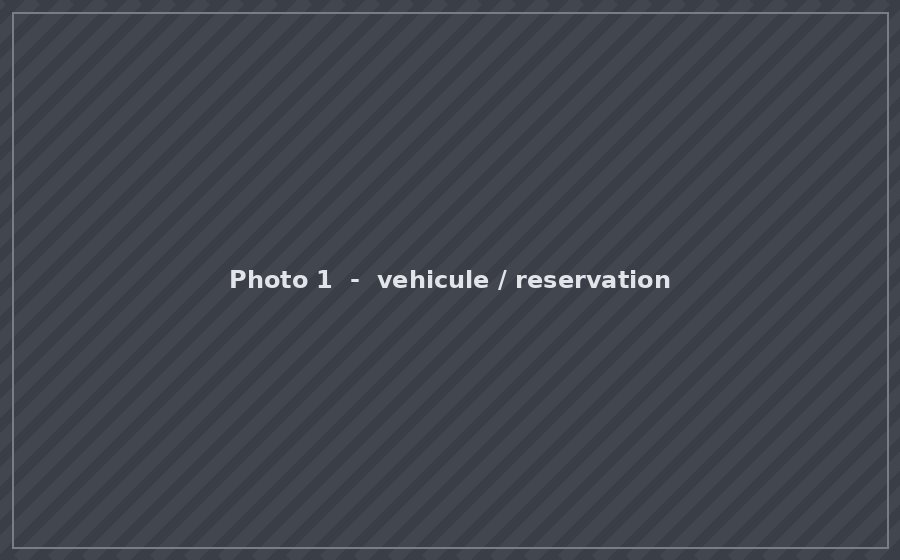 Reservation d'un vehicule avec chauffeur
